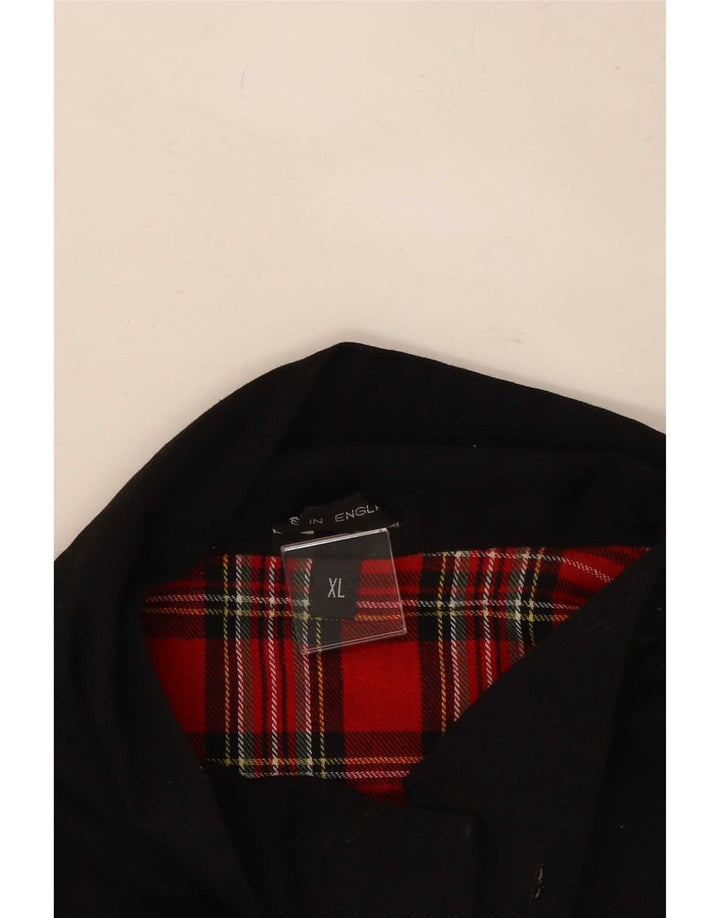 Vintage Mens Bomber Jacket UK 42 XL Black Polyester