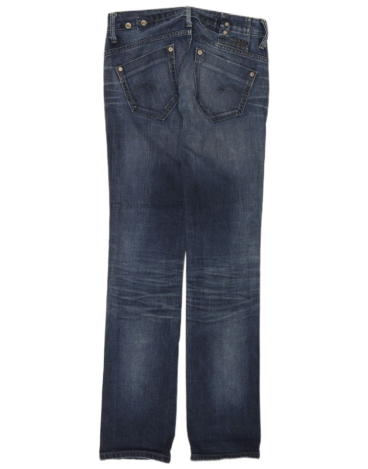 G-STAR Womens Low Waist Straight Jeans W27 L34 Blue Cotton