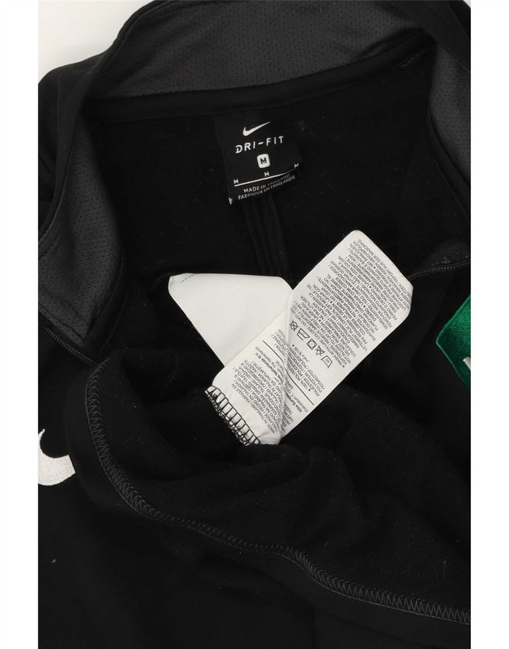 Nike Mens Dri Fit Graphic Pullover Tracksuit Top Medium Black Colourblock
