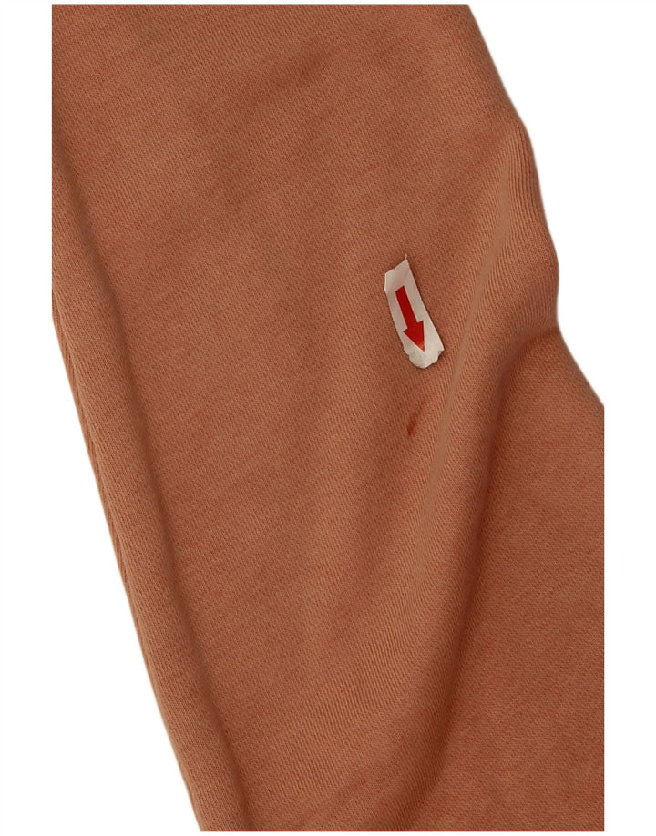 Nike Womens Oversized Hoodie Jumper UK 14 Medium Pink Cotton