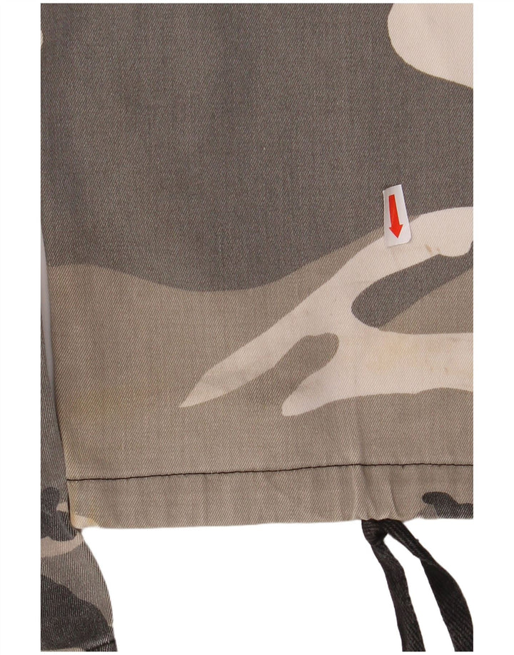 VINTAGE Mens Regular Cargo Trousers Small W31.5 L32.5 Grey Camouflage