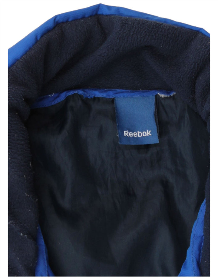 Reebok Mens Padded Jacket UK 42 XL Blue Polyester