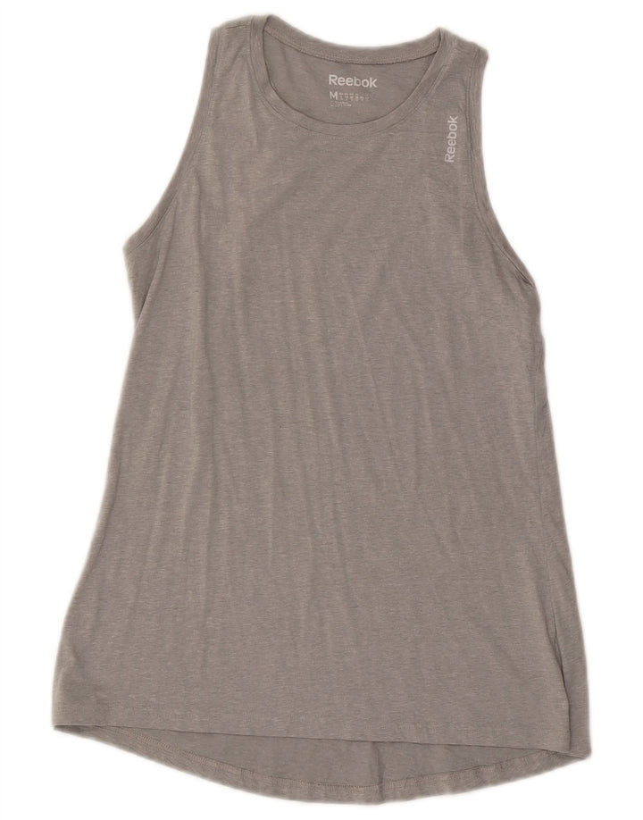 Reebok Womens Vest Top UK 12 Medium  Grey Flecked