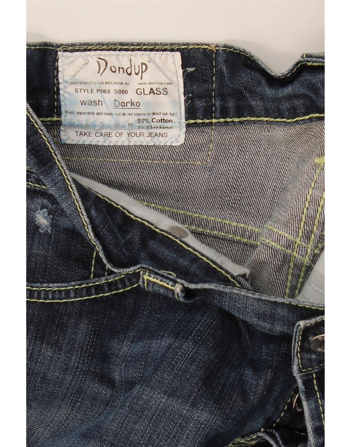 DONDUP Womens Straight Jeans W30 L35 Navy Blue Cotton