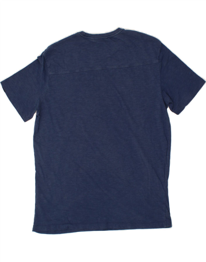 GAS Mens Graphic T-Shirt Top Medium Navy Blue Cotton Vintage Gas and Second-Hand Gas from Messina Hembry 