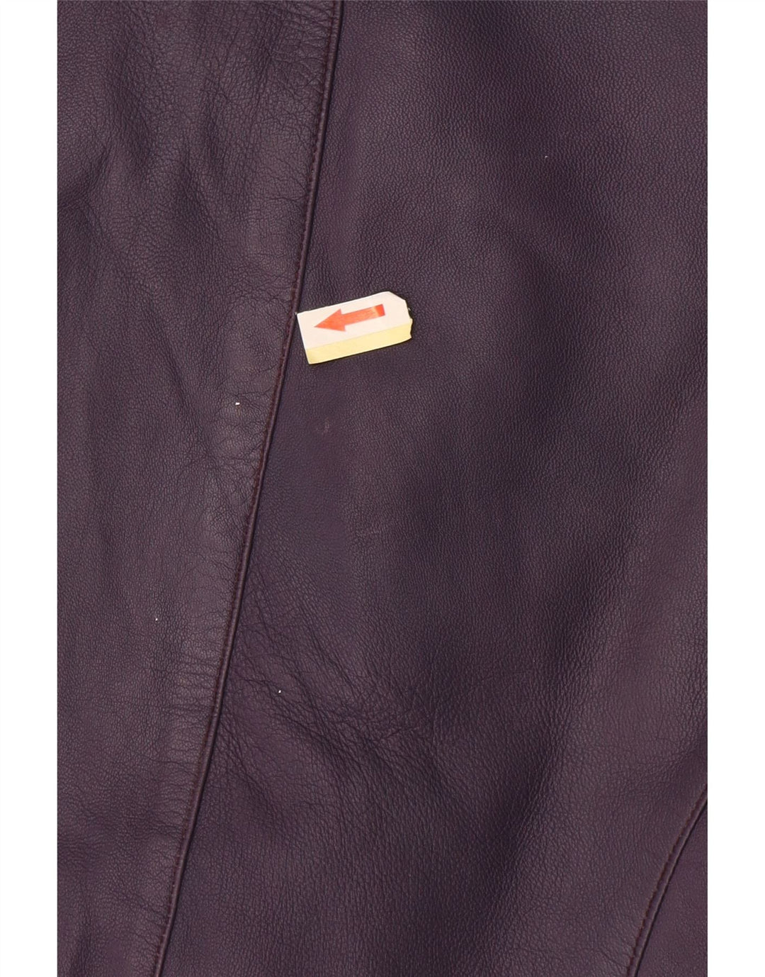 Vintage Womens Crop Leather Jacket UK 10 Small Purple