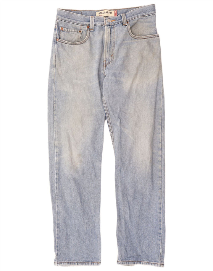 Levi's Mens 505 Regular Fit Straight Jeans W32 L32 Blue Cotton