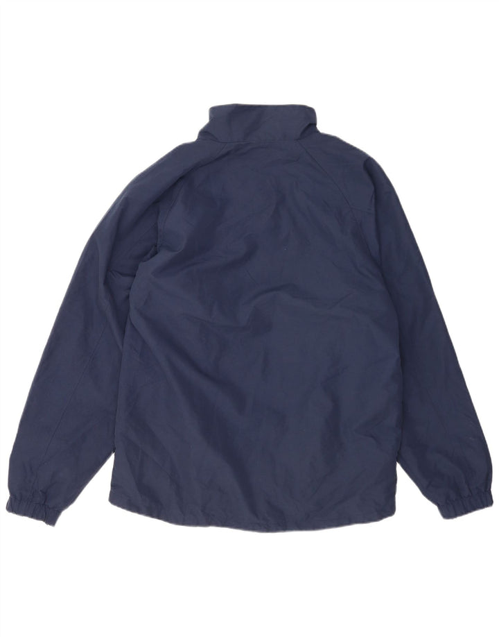 Marks & Spencer Mens Rain Jacket UK 40 Large Navy Blue Polyester