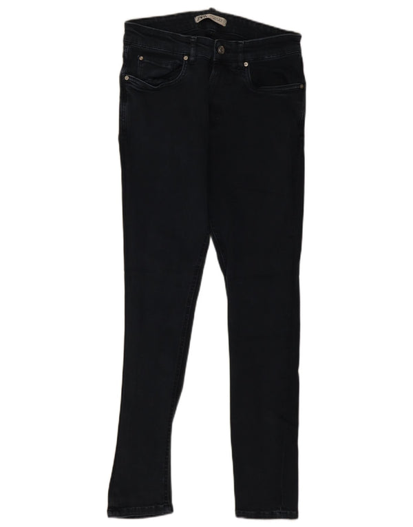 Zara Mens Skinny Jeans EU 38 Small W30 L28 Navy Blue Cotton
