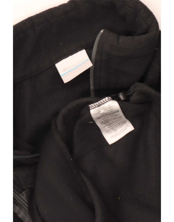 Columbia Mens Fleece Jacket UK 40 Large Black Polyester