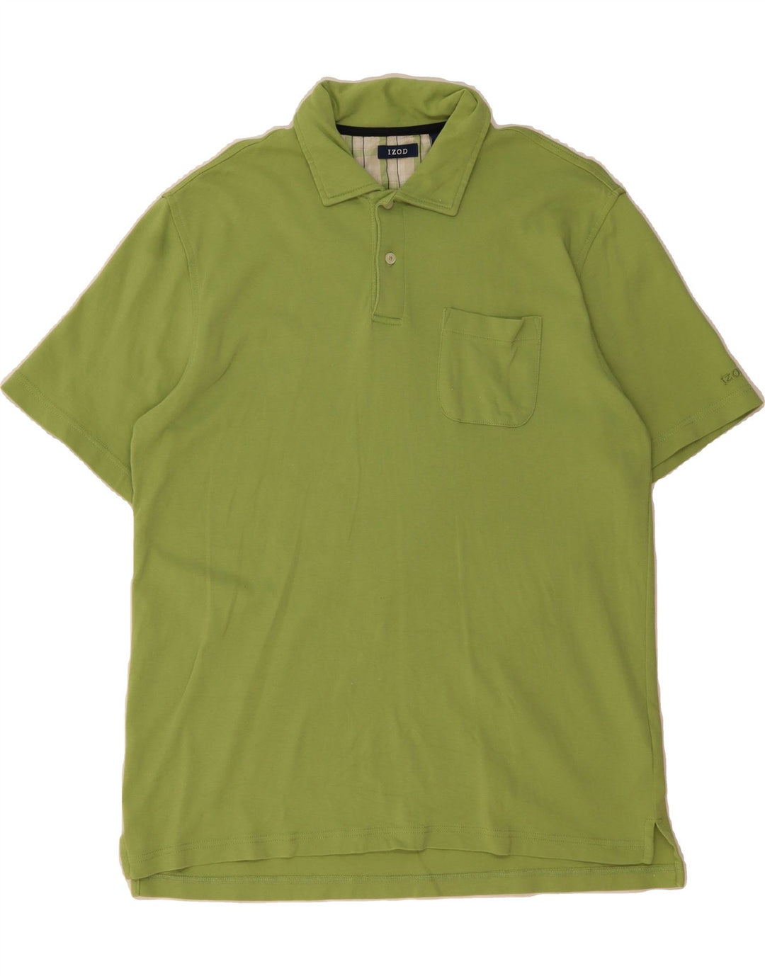 IZOD Mens Polo Shirt Large Green Cotton Vintage Izod and Second-Hand Izod from Messina Hembry 