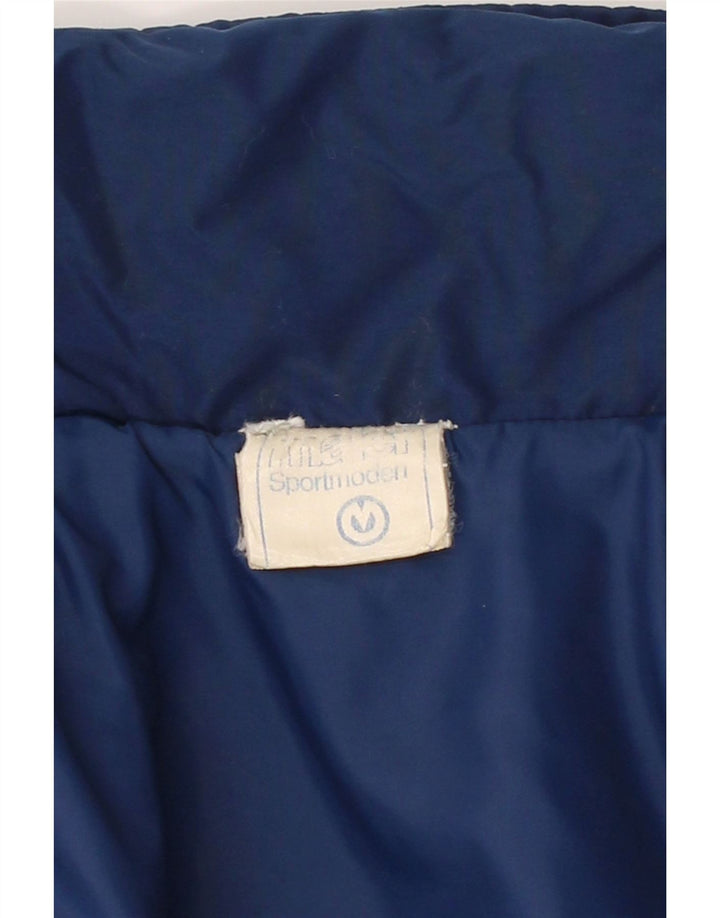 MAIER Womens Windbreaker Jacket UK 14 Large Navy Blue Vintage Maier and Second-Hand Maier from Messina Hembry 