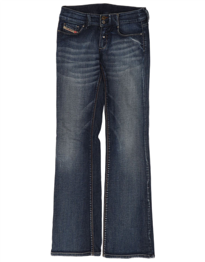 Diesel Womens Flared Jeans W28 L32 Blue Cotton