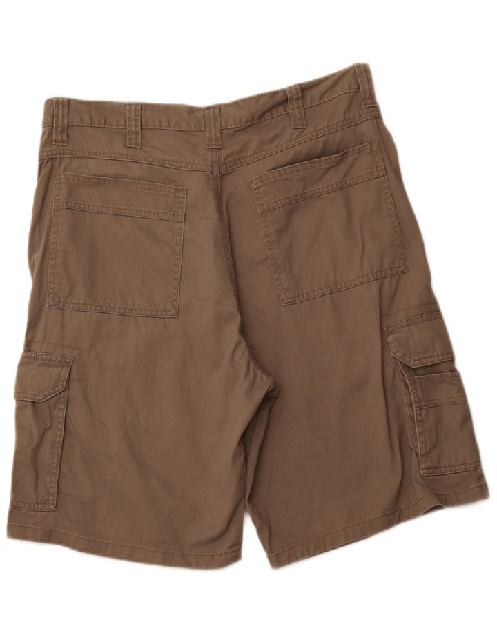 WRANGLER Mens Cargo Shorts W34 Large Brown Cotton