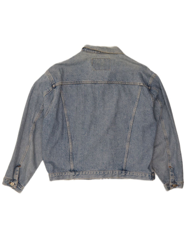 Outsider Mens Denim Jacket UK 40 Large Blue Cotton