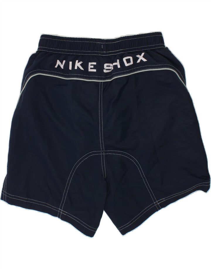 NIKE Boys Graphic Sport Shorts 6-7 Years Medium Navy Blue Polyester Vintage Nike and Second-Hand Nike from Messina Hembry 