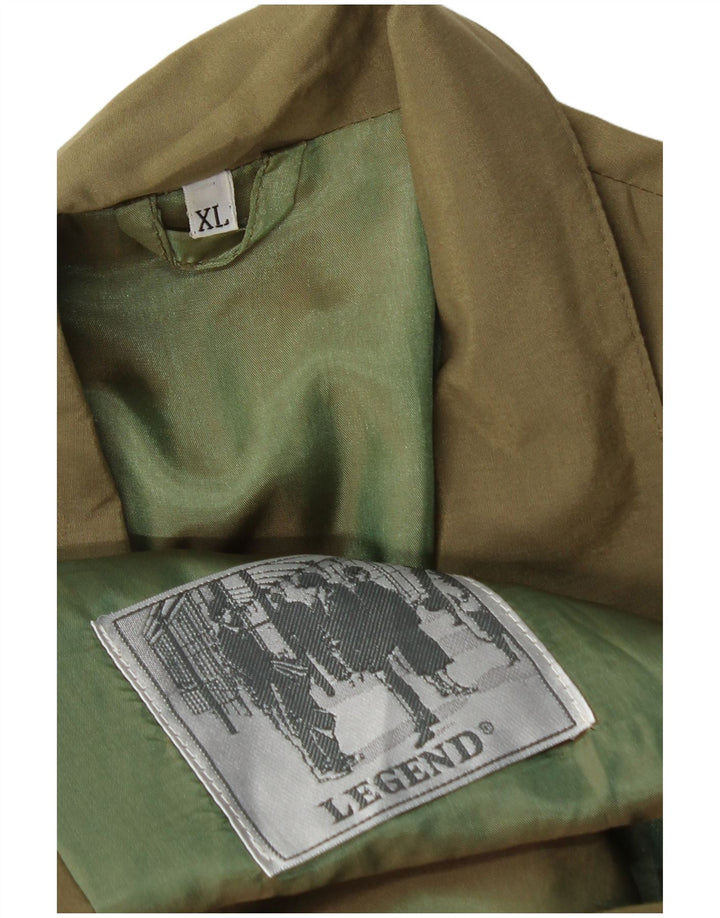 LEGEND Mens 1 Button Blazer Jacket UK 42 XL Khaki