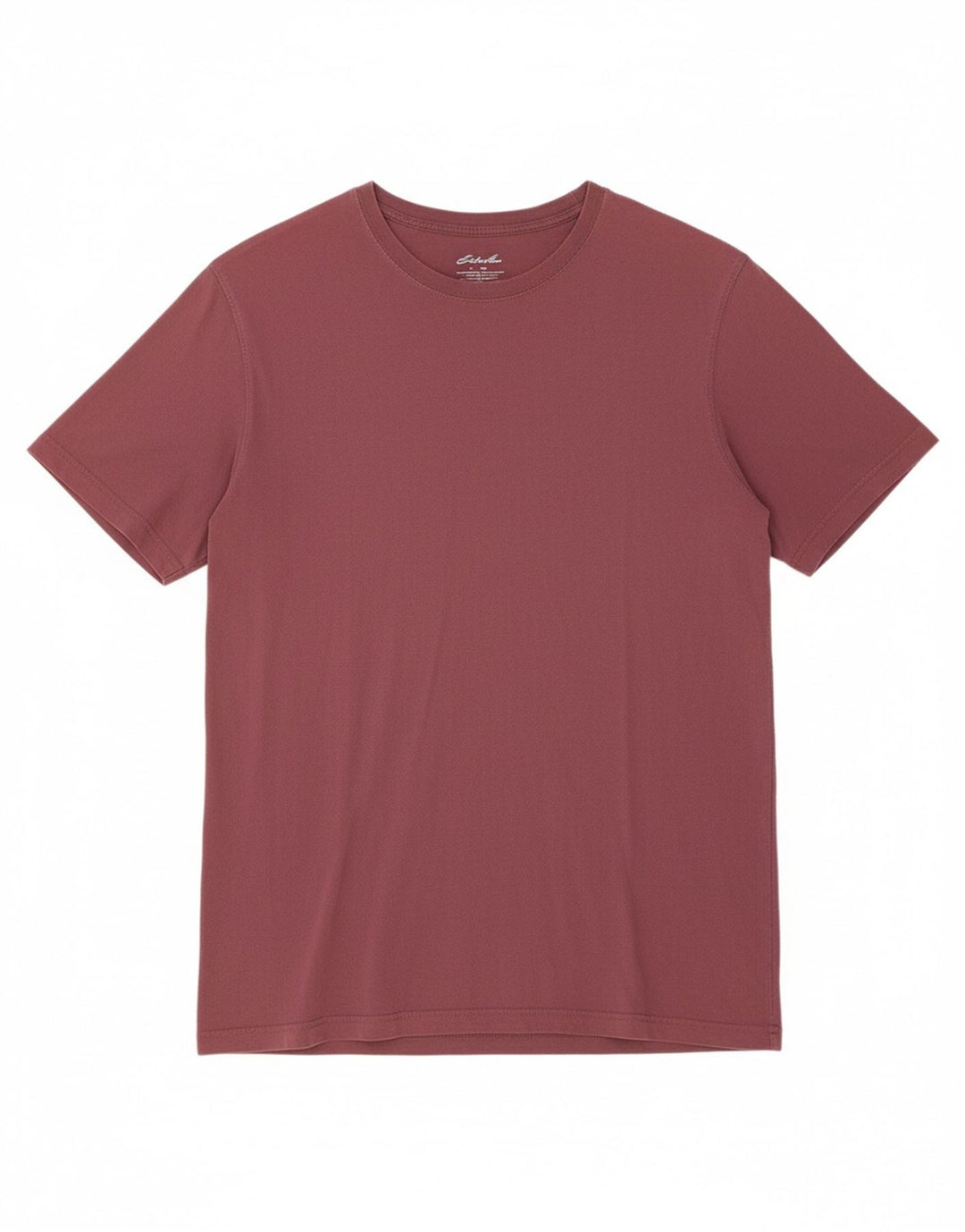 EDDIE BAUER Mens T-Shirt Top XL Maroon Cotton