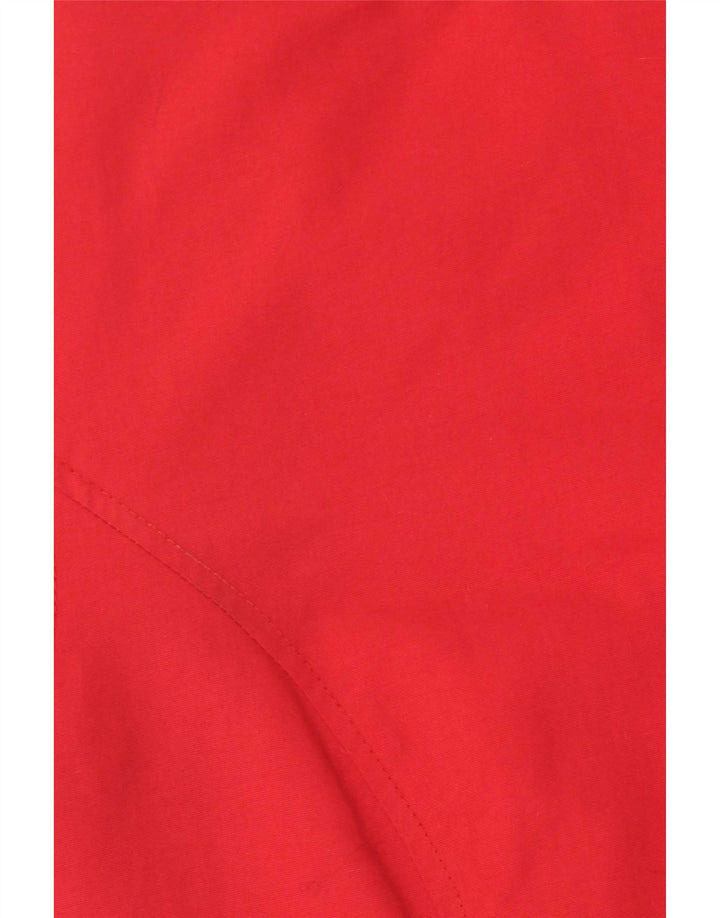 Rifle Mens Hooded Padded Jacket UK 44 2XL Red Polyamide