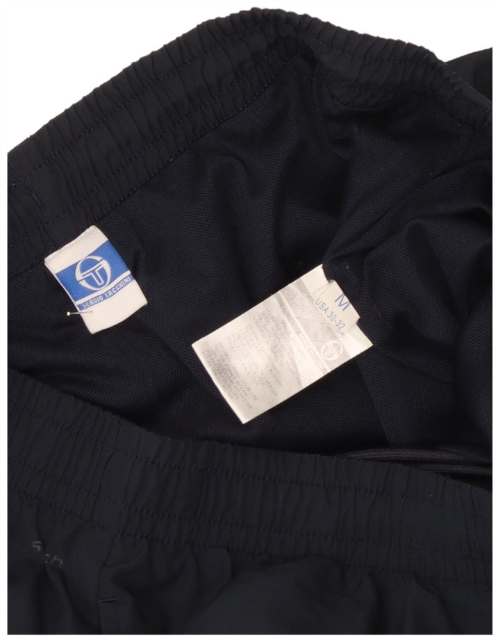 Sergio Tacchini Mens Tracksuit Trousers Medium Navy Blue Polyester