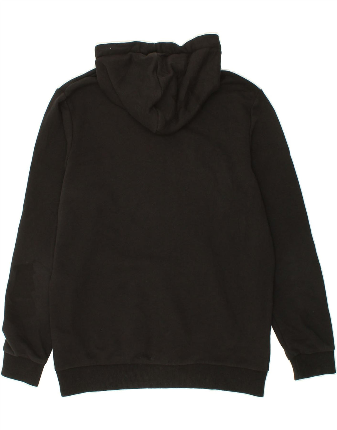 PUMA Mens Graphic Hoodie Jumper Medium Black Cotton Vintage Puma and Second-Hand Puma from Messina Hembry 