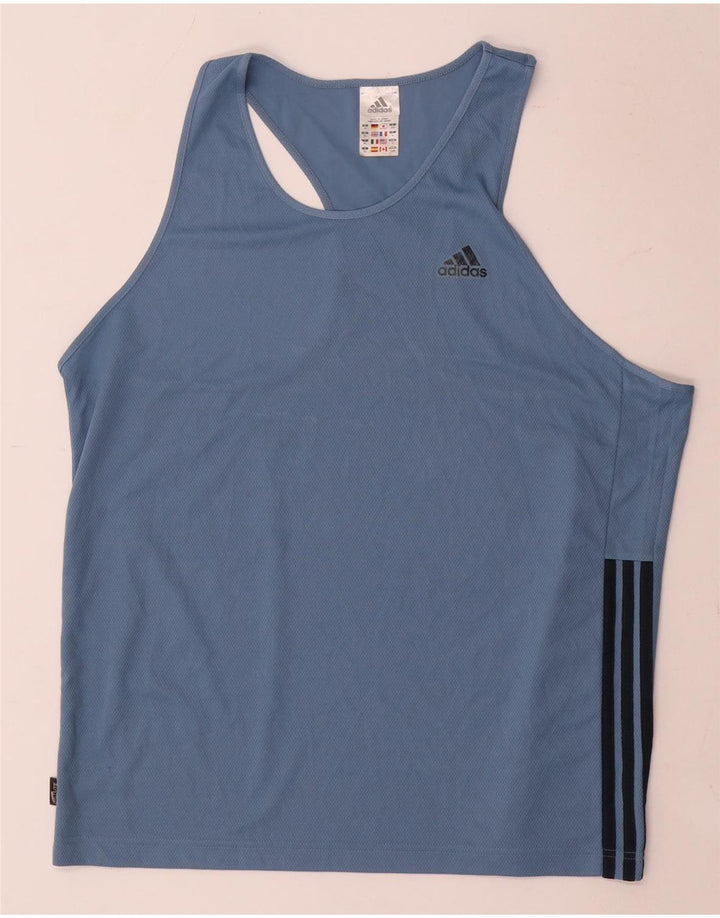 Adidas Mens Vest Top XL Blue Polyester