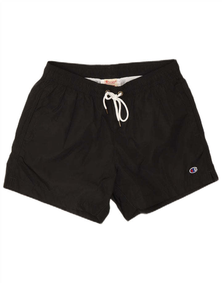Champion Mens Swimming Shorts Medium Black Polyester