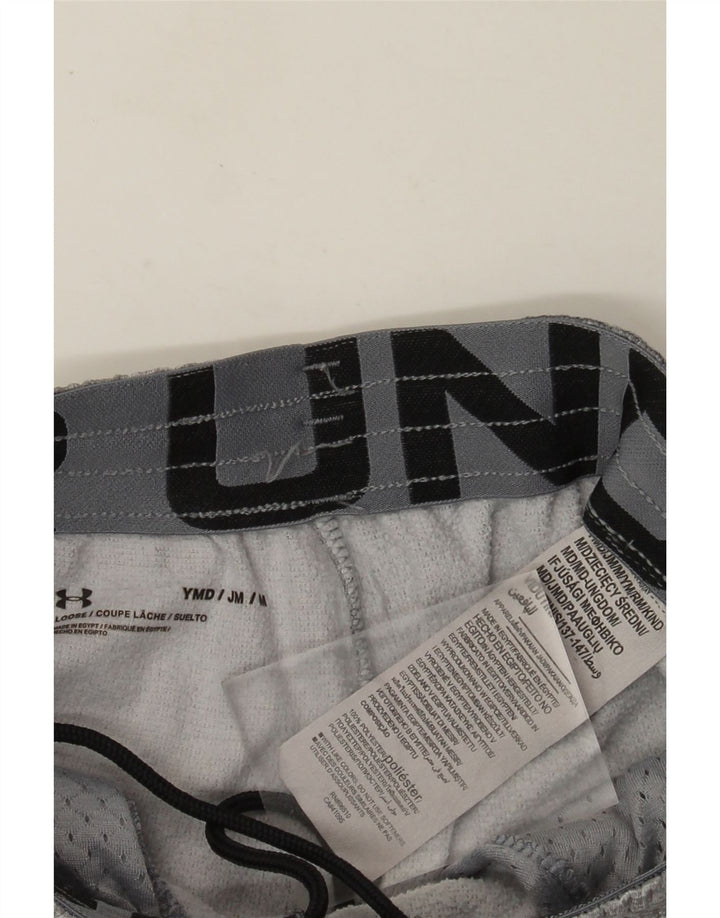 Under Armour Boys Graphic Sport Shorts 9-10 Years Medium Grey Flecked