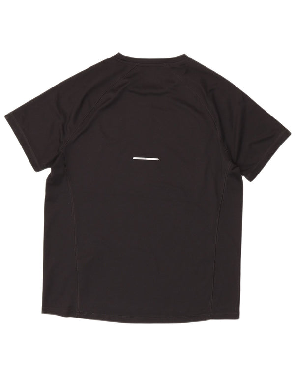 Asics Mens T-Shirt Top Large Black Polyester