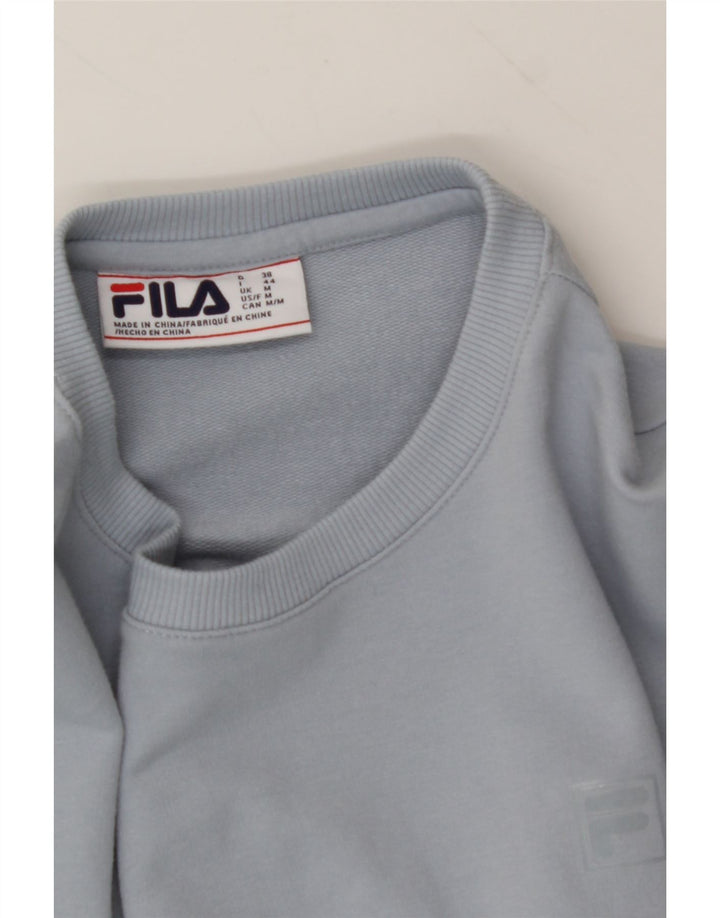 FILA Mens Sweatshirt Jumper Medium Blue Cotton Vintage Fila and Second-Hand Fila from Messina Hembry 