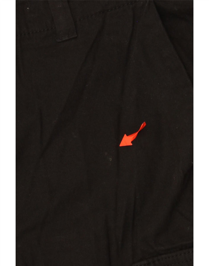 French Connection Mens Cargo Shorts Large W36 Black Cotton