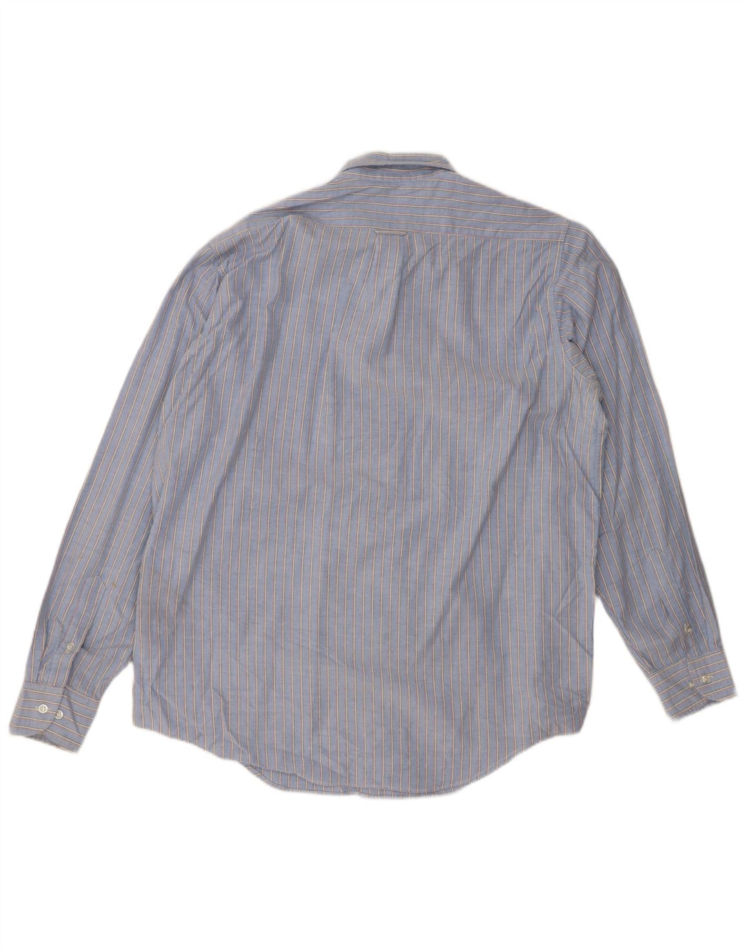EDDIE BAUER Mens Shirt XL Blue Pinstripe