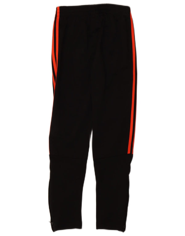 ADIDAS Boys Tracksuit Trousers 9-10 Years  Black Polyester