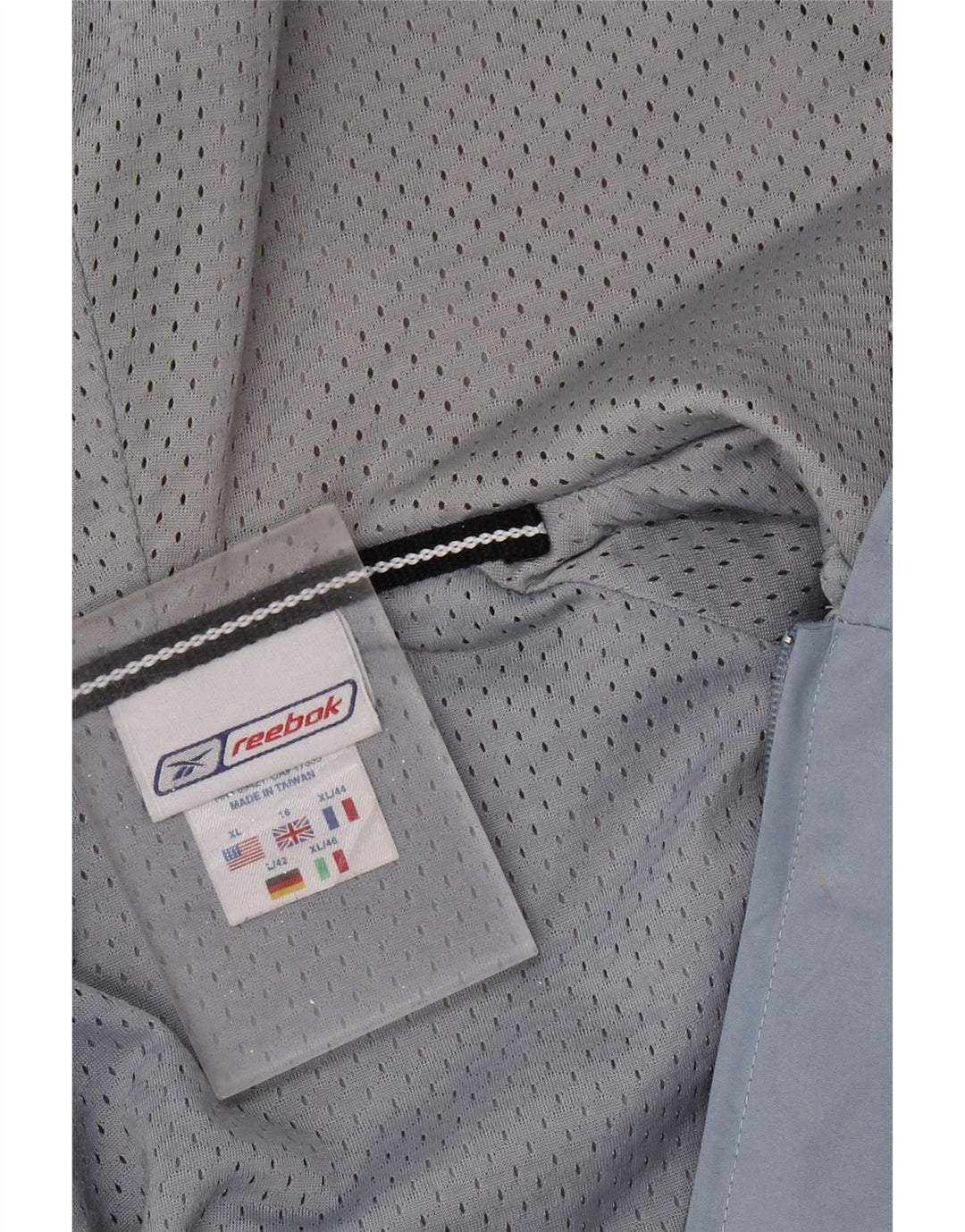 REEBOK Womens Oversized Hooded Pullover Rain Jacket UK 16 Large Blue