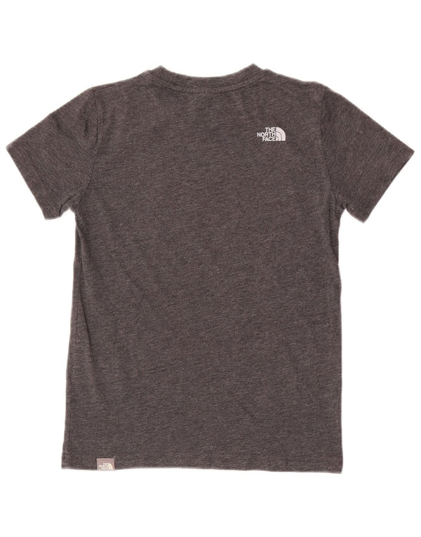 The North Face Boys T-Shirt Top 9-10 Years Medium Grey Cotton