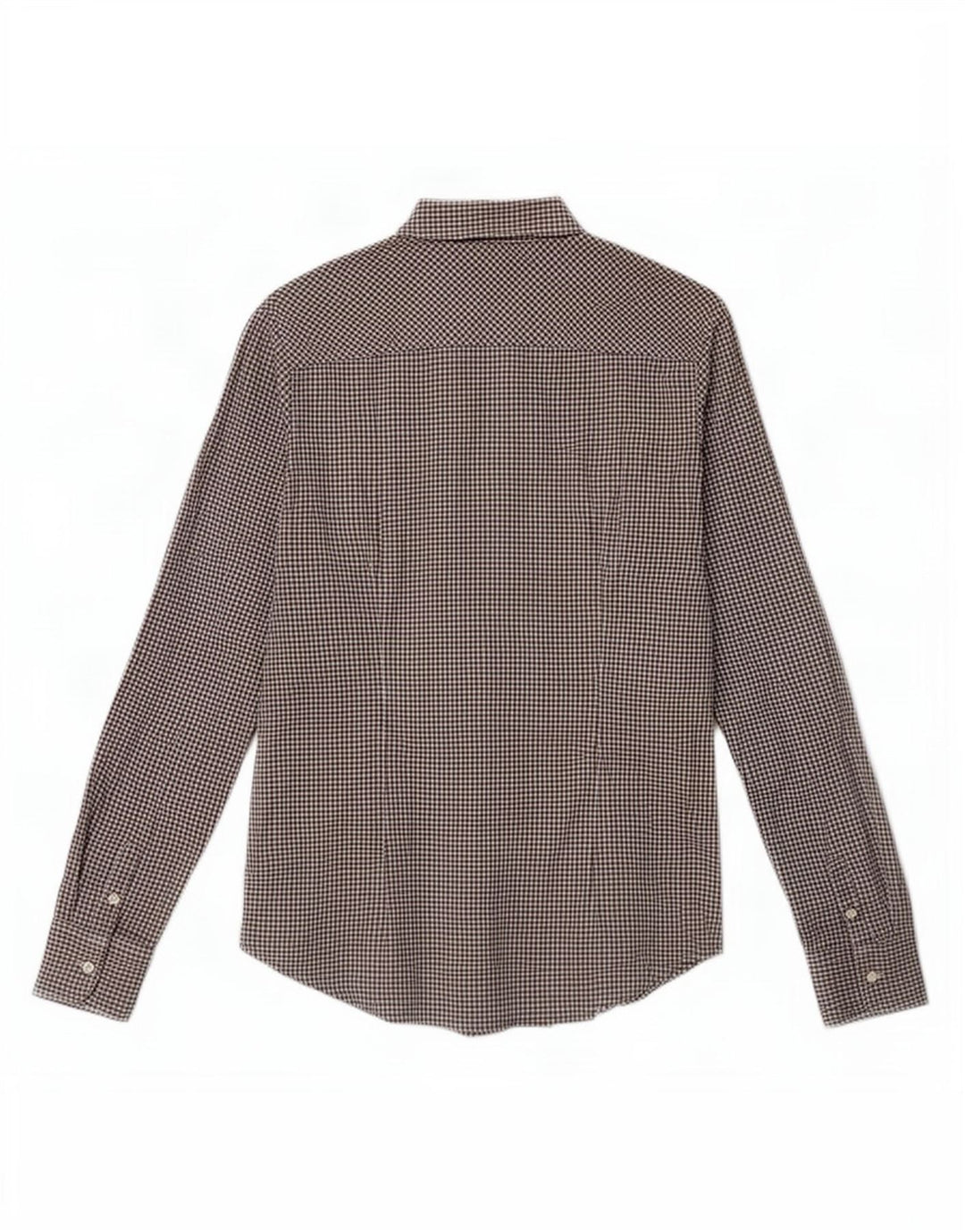 Tommy Hilfiger Womens Stretch Shirt US 10 Large Black Gingham Cotton