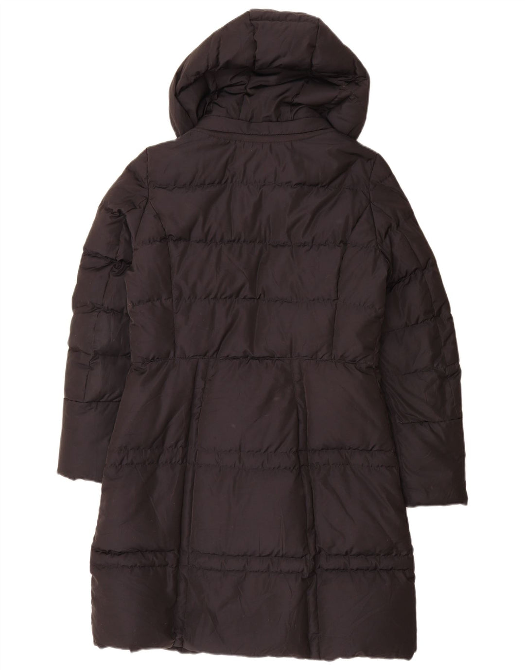 Geox Womens Hooded Padded Coat UK 12 Medium  Black Polyester