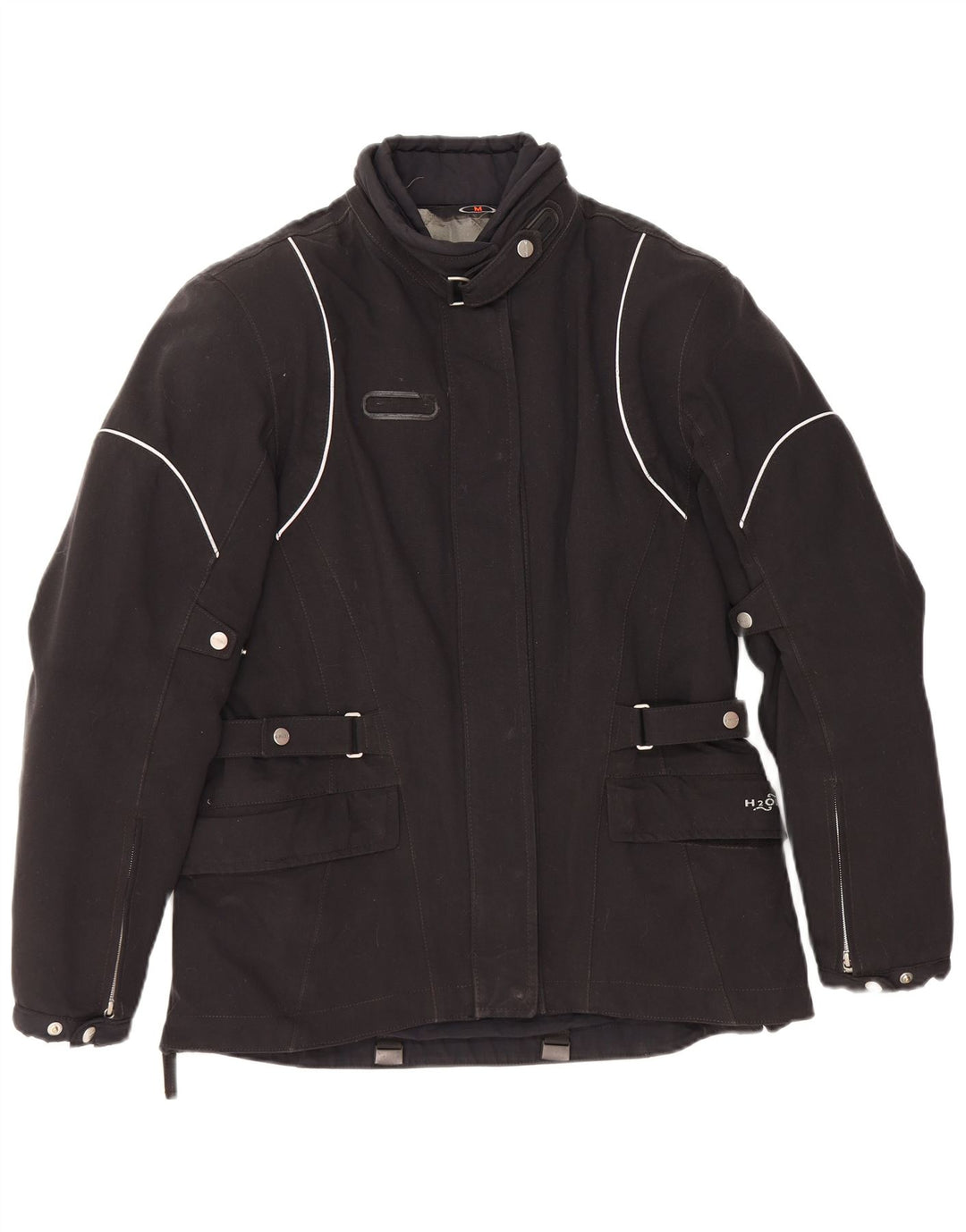 Spidi Womens Motorstyle Racer Jacket UK 14 Medium Black Polyester