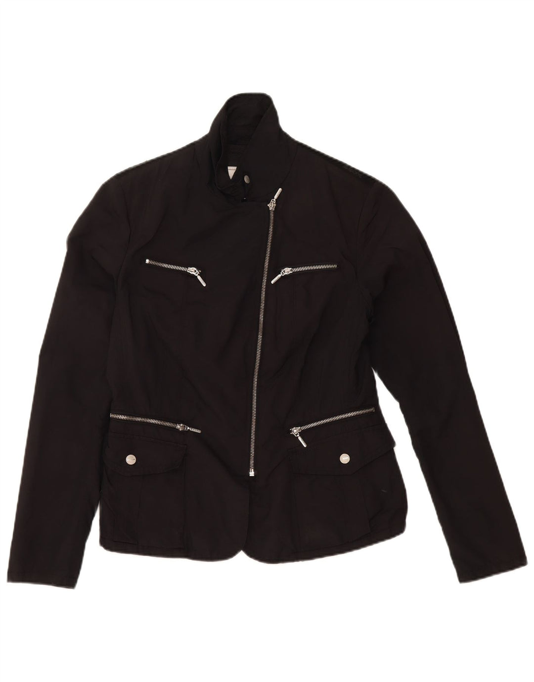 Geox Womens Utility Jacket UK 10 Small Black Polyester
