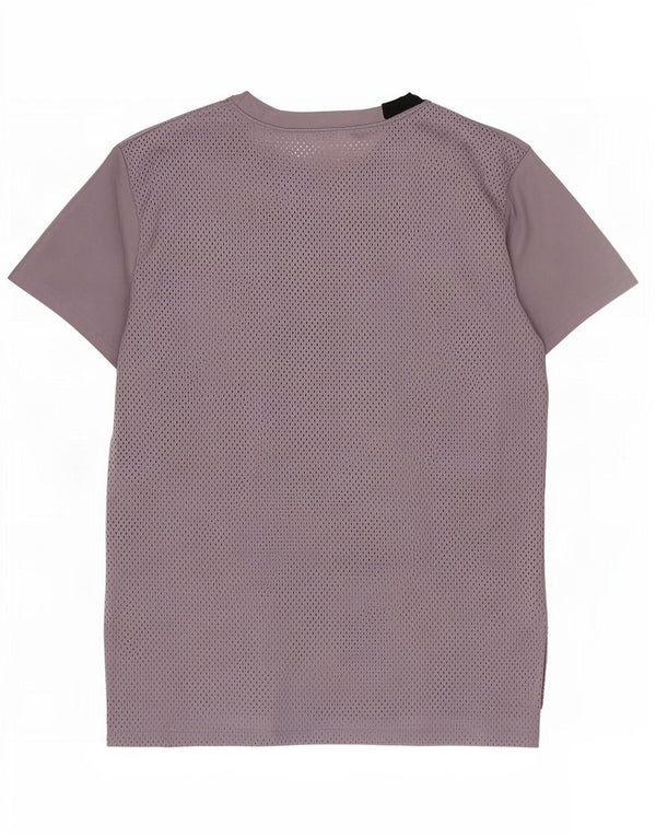 Under Armour Womens Heat Gear Oversized Graphic T-Shirt Top UK 6 XS Purple