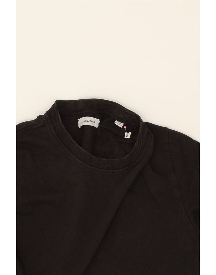 JACK & JONES Mens Sweatshirt Jumper XS Black Cotton Vintage Jack & Jones and Second-Hand Jack & Jones from Messina Hembry 