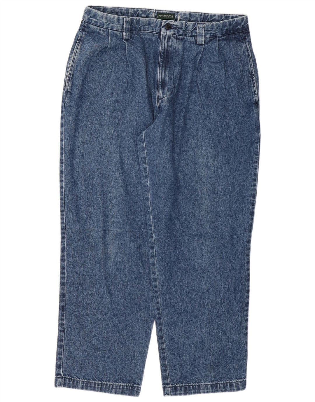 DOCKERS Mens Straight Jeans W36 L29 Blue Cotton