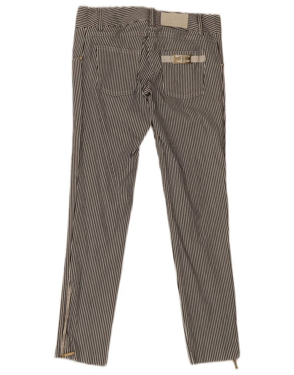 Celyn B Womens Slim Casual Trousers IT 40 Small W27 L27 Black Striped