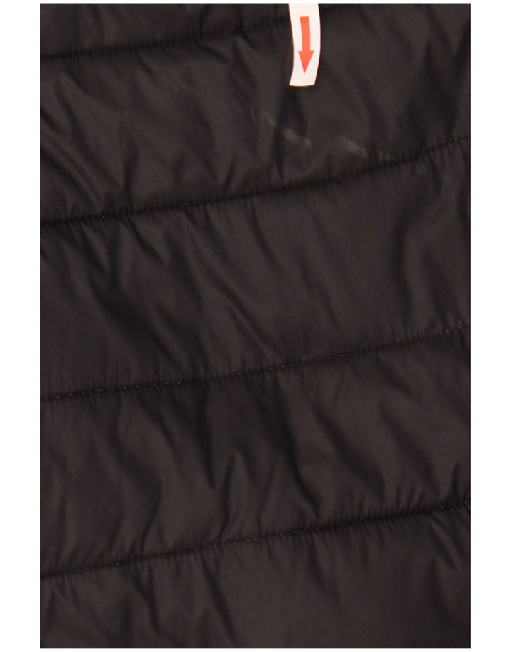 Kappa Mens Hooded Padded Jacket UK 44 2XL Black Polyamide