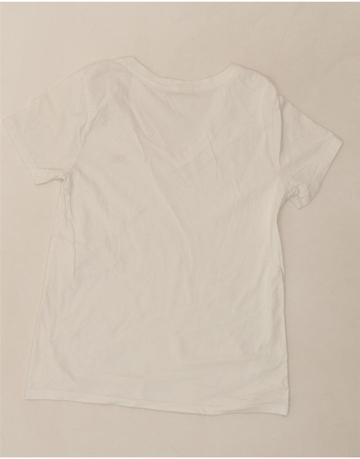 LEVI'S Womens T-Shirt Top UK 10 Small White Vintage Levi's and Second-Hand Levi's from Messina Hembry 