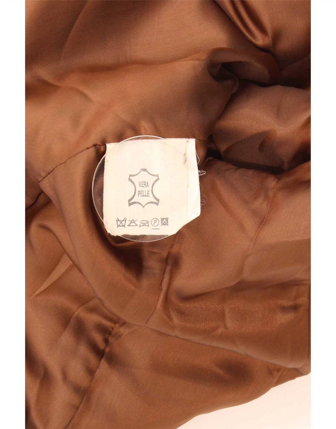 Martin Eden Womens Leather Jacket IT 44 Medium Brown Leather