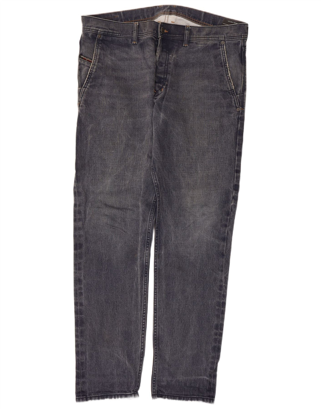 Diesel Mens Slim Jeans W36 L31 Navy Blue Cotton