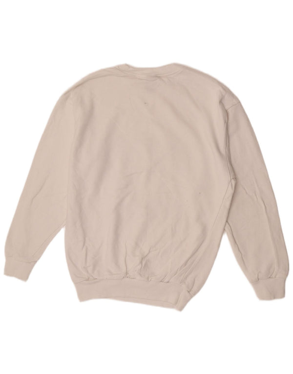 Helly Hansen Mens Graphic Sweatshirt Jumper Small White Colourblock Cotton