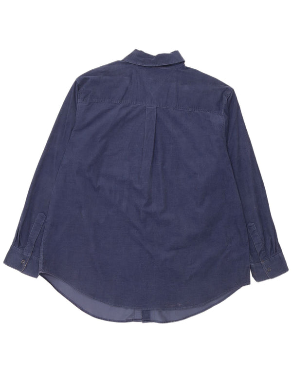 Tommy Hilfiger Womens Corduroy Shirt UK 20 2XL Navy Blue