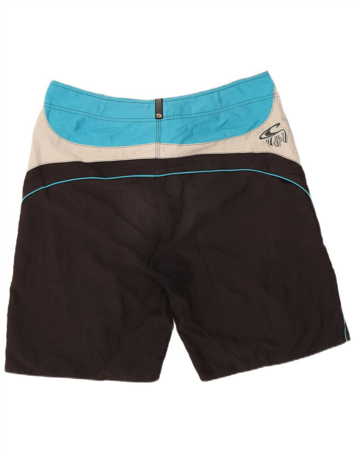 O'Neill Mens Graphic Swimming Shorts Large Black Colourblock